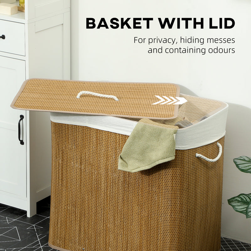 144L bamboo laundry hamper – image 5