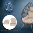 Rattan teardrop egg chair – image 5