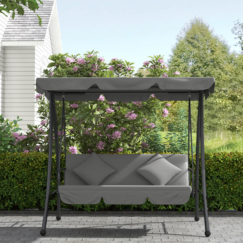 Light grey 2-in-1 swing bed – image 8