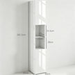 Tall high gloss bathroom cabinet – image 3