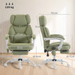 HOMCOM High Back Vibration Massage Office Chair Heated Reclining Computer Chair w/ Adjustable Height, Swivel Wheels – view 3