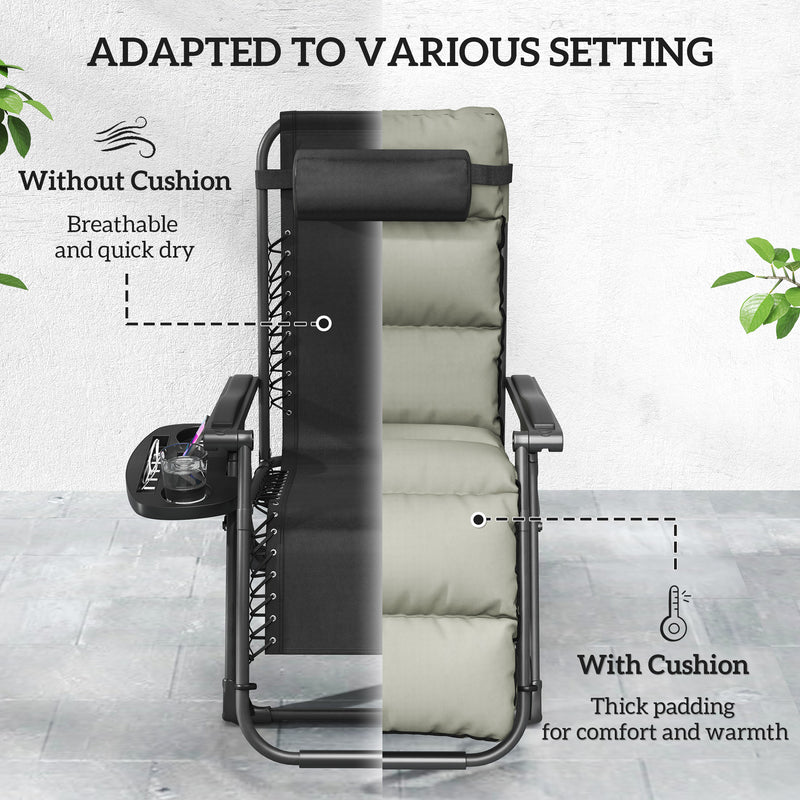 Grey zero gravity recliner chairs – image 5