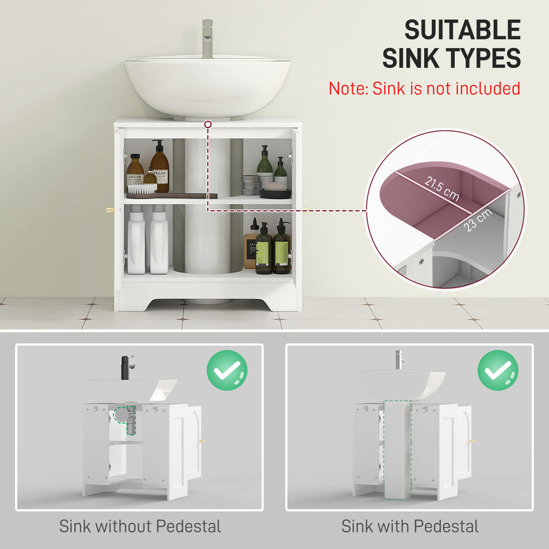Under sink cabinet with arched doors – image 4