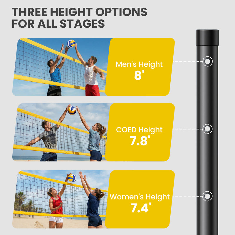 Portable volleyball net set – image 4