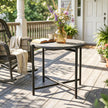 Industrial garden side table dark grey – image 8