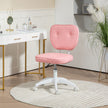 Pink armless vanity chair – image 2