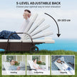 Brown rattan sun lounger set of 2 – image 4