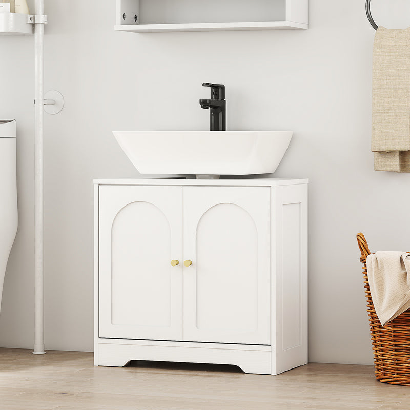 Under sink cabinet with arched doors – image 10