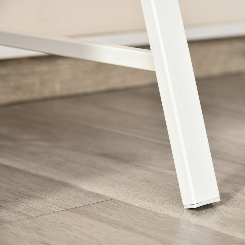 84 cm compact writing desk in white & oak – image 9