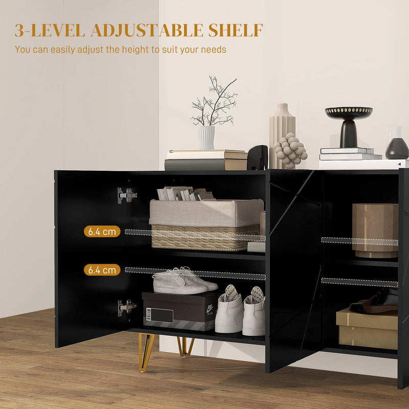 Black gloss hairpin sideboard – image 6