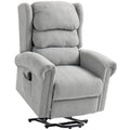 Velvet-Feel 150Â° Electric Riser Recliner Chair - Grey