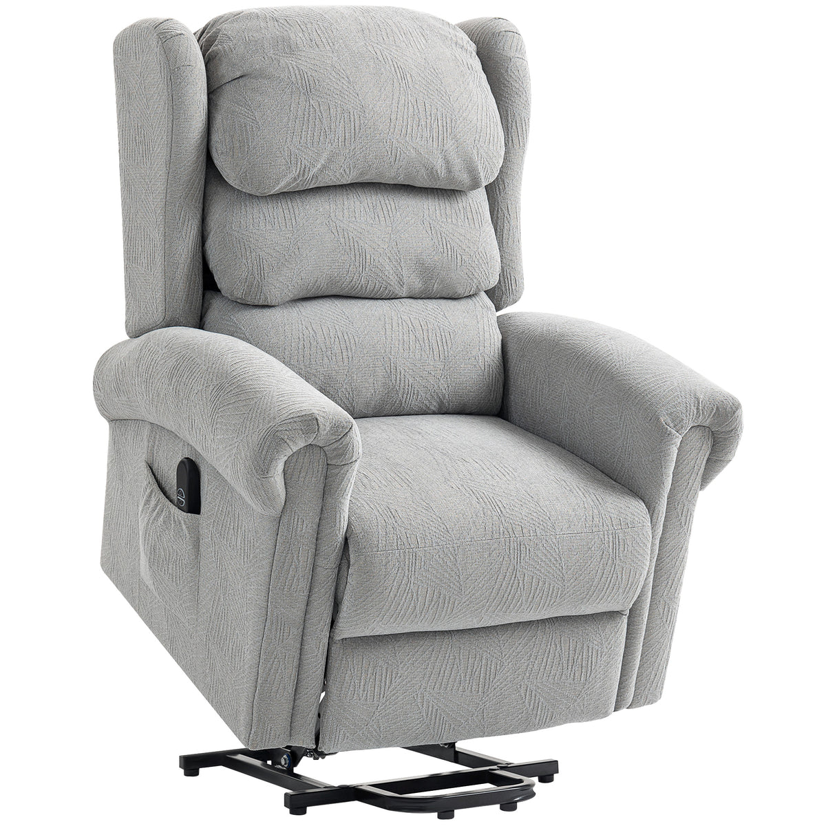 150° Velvet Power Lift Recliner Chair – Grey