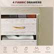 4-drawer fabric chest with side pockets – image 4