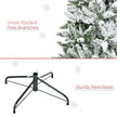 6ft snow-flocked pine Christmas tree – image 7