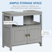 Light grey farmhouse under sink cabinet – image 5