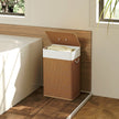 72 L brown bamboo laundry basket – image 8