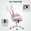 Vinsetto Multi-Adjustable Office Chair, with Lumbar Support, Headrest and Mesh Back - Pink – view 5