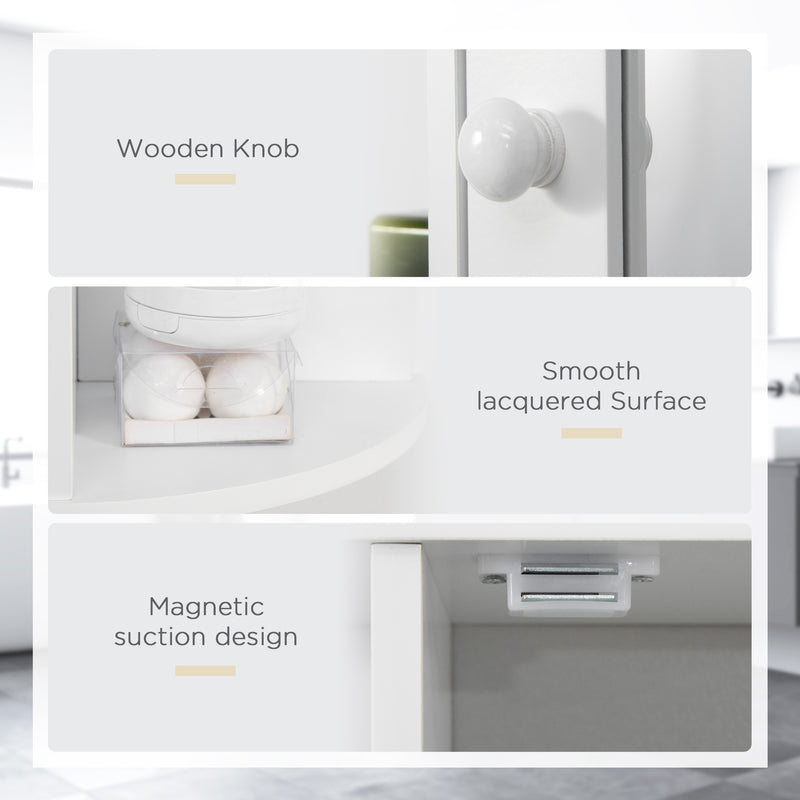Mirror cabinet with side shelves – image 4