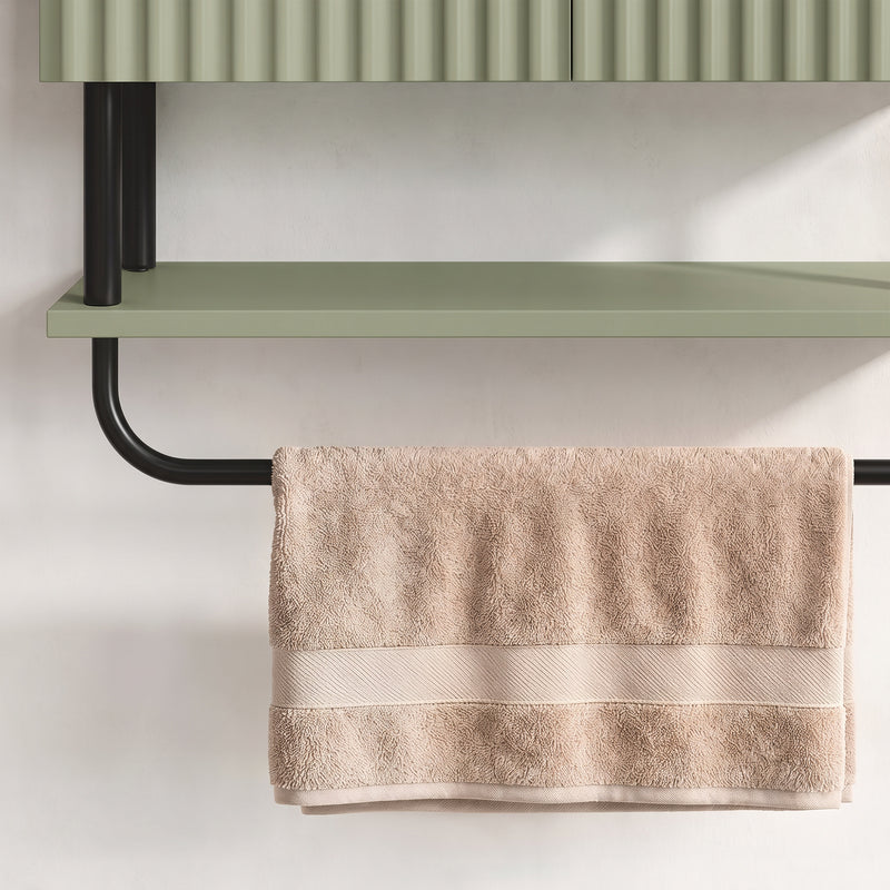 Green wavy door wall cabinet – image 10