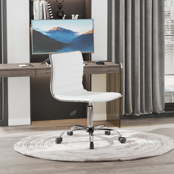 Armless swivel office chair – image 2