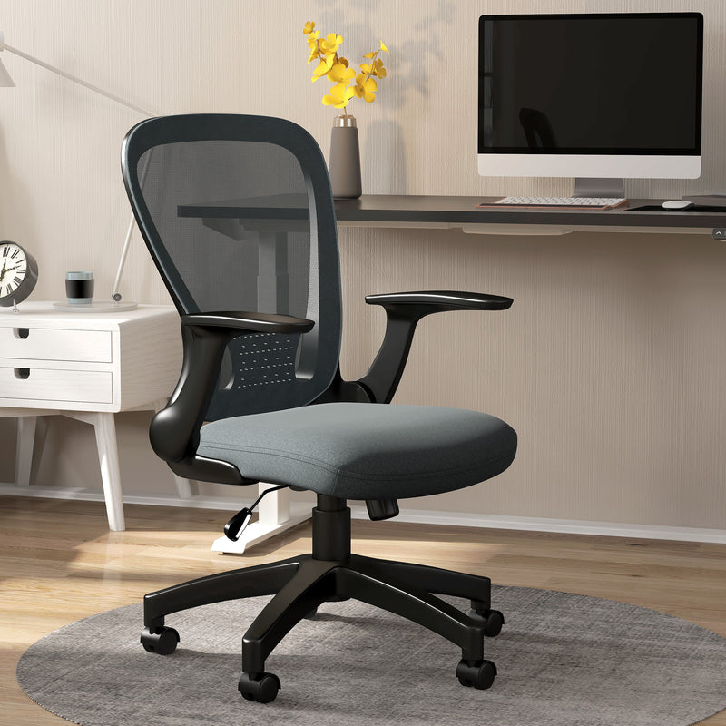 Charcoal grey mesh office chair – image 9