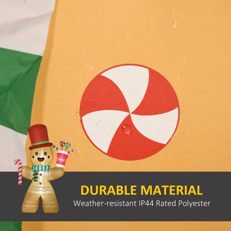 Close-up of the inflatable fabric and design
