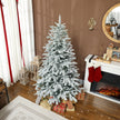 6ft snow-kissed flocked Christmas tree – image 10