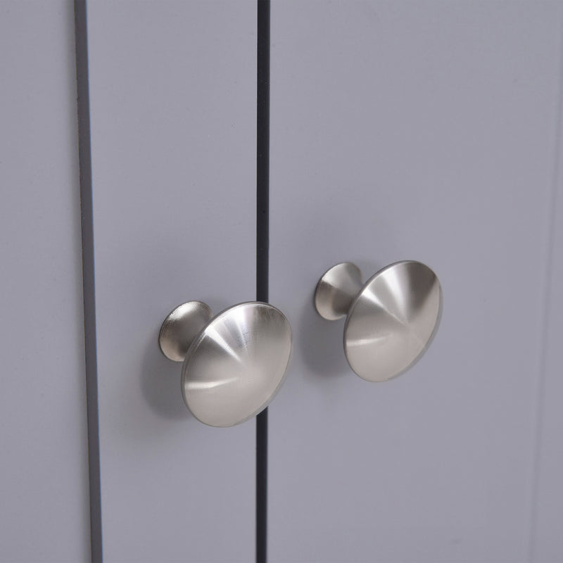 Grey & white under sink cabinet – image 8