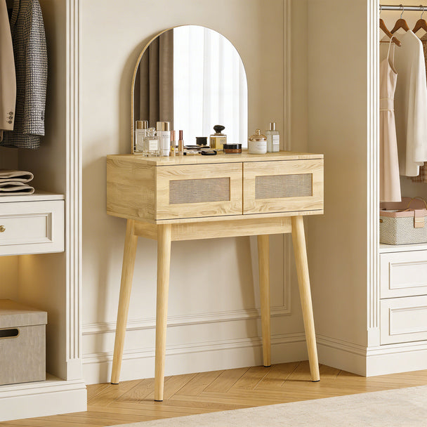 Rattan drawer dressing table – image 2