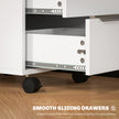 White 3-drawer lockable cabinet – image 6