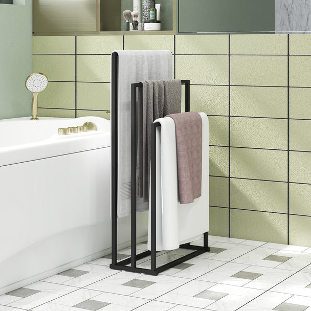 Freestanding 3-bar towel rack – image 2