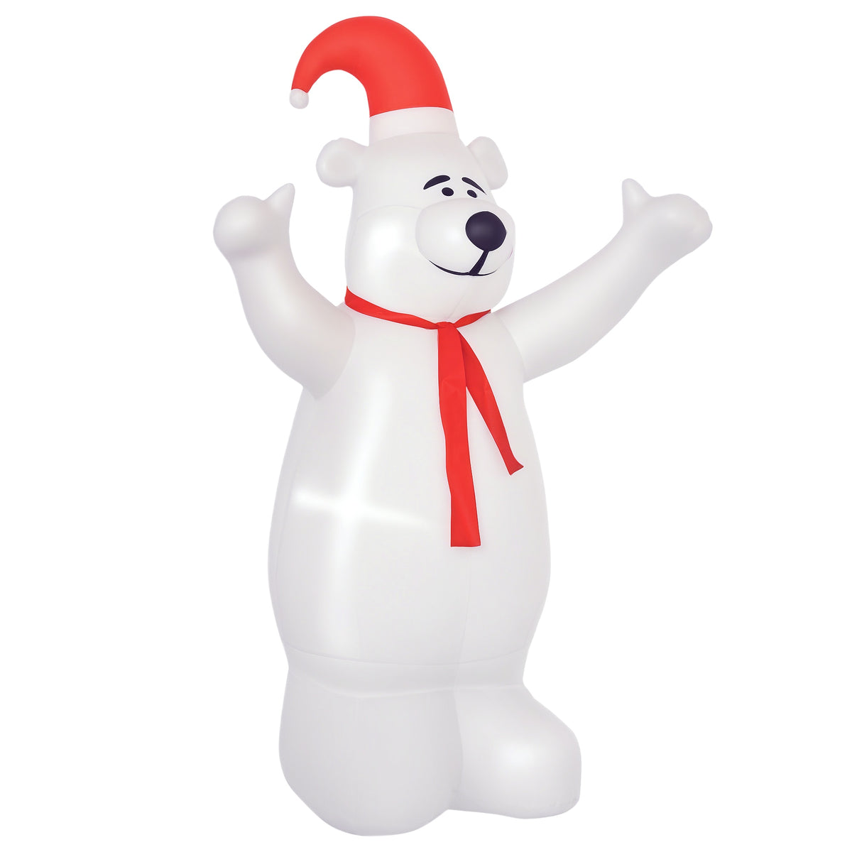6ft Inflatable Christmas Bear on a white background