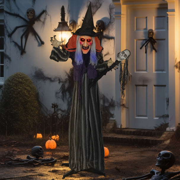 160cm Animated Witch with Sound & Movement – image 2 of 9