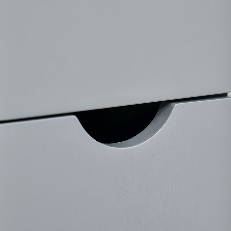 Slim grey bathroom cabinet – image 8