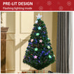 4ft fibre optic Christmas tree with star lights – image 5