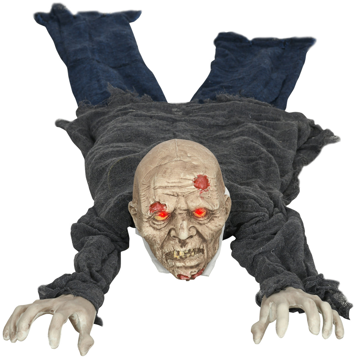 159cm Animated Crawling Zombie with Glowing Eyes & Sound – image 1 of 9