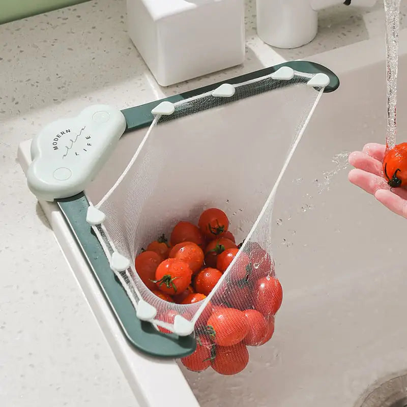 Triangular Cloud Sink Drain Rack for Kitchen Use