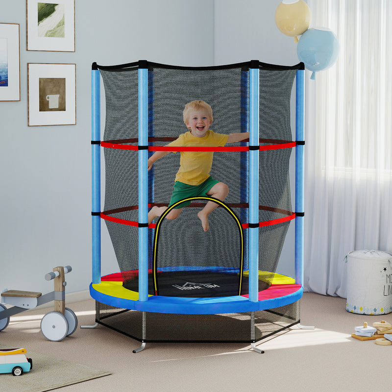 Kids trampoline with enclosure – image 10