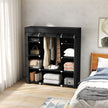 150 cm black fabric wardrobe – image 9