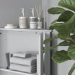 Corner bathroom floor cabinet – image 9