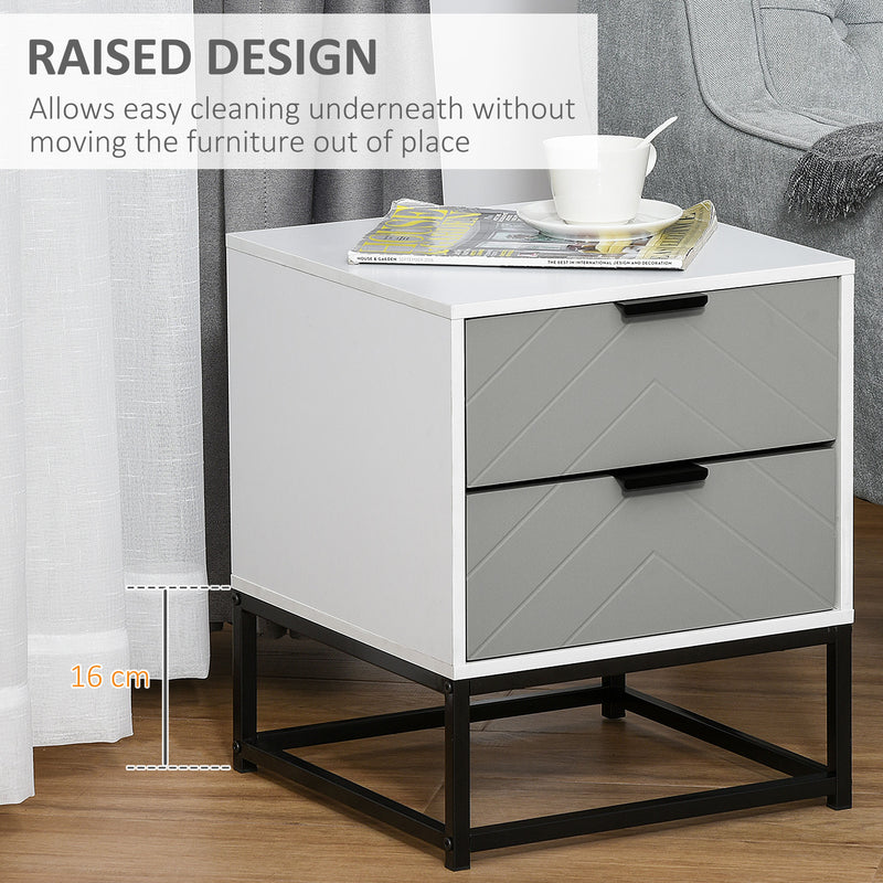 Chevron bedside cabinet – image 4