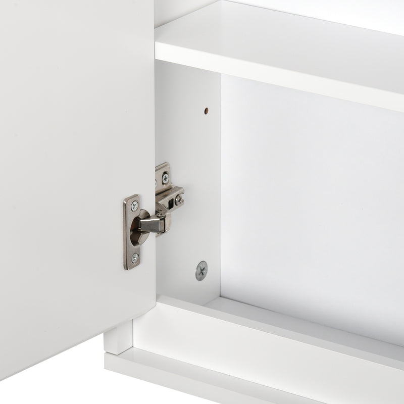 Compact white mirror cabinet – image 8