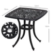 Bronze cast aluminium side table – image 3