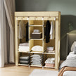 125 cm beige fabric wardrobe – image 10