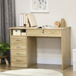 110 cm computer desk with 5 drawers – image 2