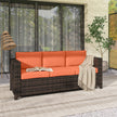 3-seater rattan garden sofa – image 8