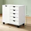 White mobile office cabinet – image 3