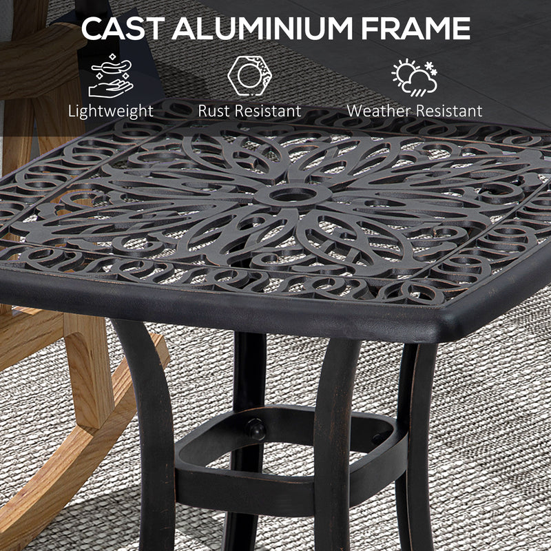 Bronze cast aluminium side table – image 5