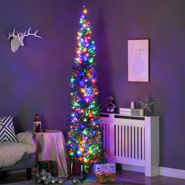 7.5ft pre-lit pencil Christmas tree – image 2