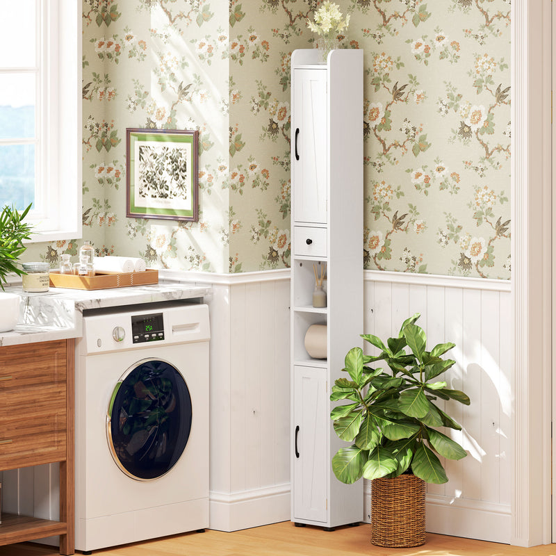 Slim 185 cm bathroom cabinet – image 9